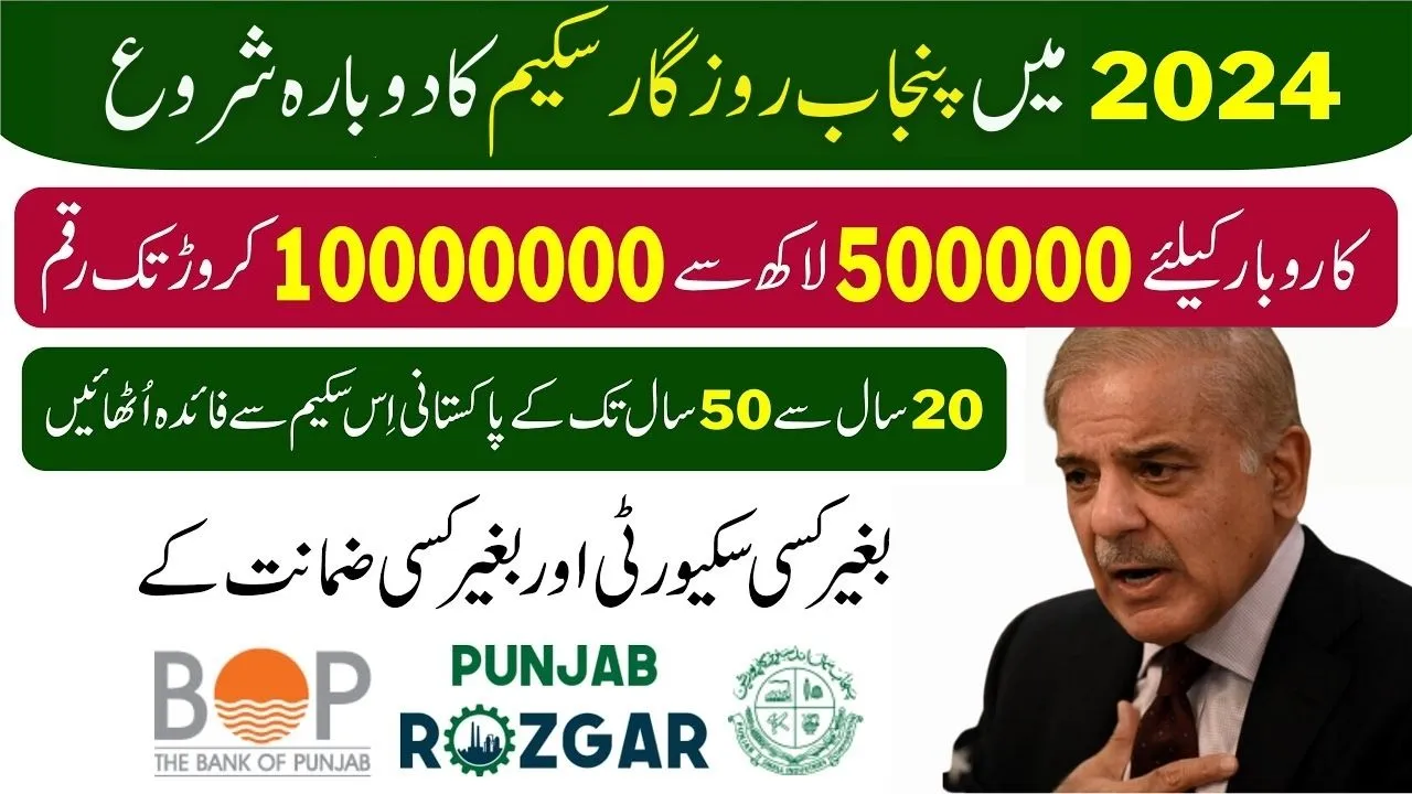 Apply Online! Punjab Rozgar Scheme 2024 Small Business Loan (Eligibility Criteria)