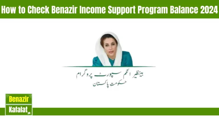 How to Check Benazir Income Support Program Balance 2024