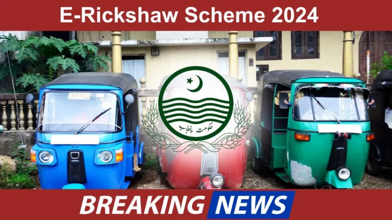 CM Punjab Launches E-Rickshaw Scheme 2024 (Goals and Benefits)