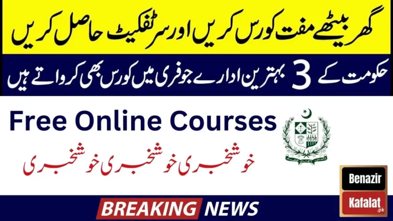 Good News! The Gaaaovernment of Pakistan Launching Free Online Courses for the Youth in 2024