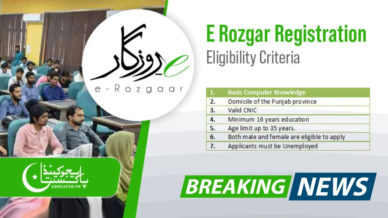 Punjab Government Launched by the E-Rozgar Program 2024 (Latest Updates)