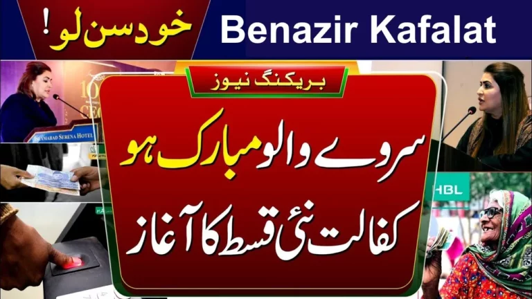 Good News Benazir Kafalat Program New Survey Start For Registration 2024