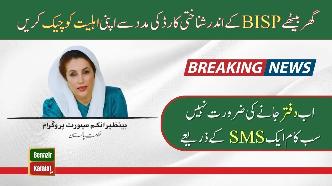 Benazir Kafaalat Check Account Balance by Sending CNIC to 8171 via SMS